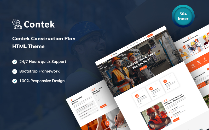 Contek – Construction Plan Website Template