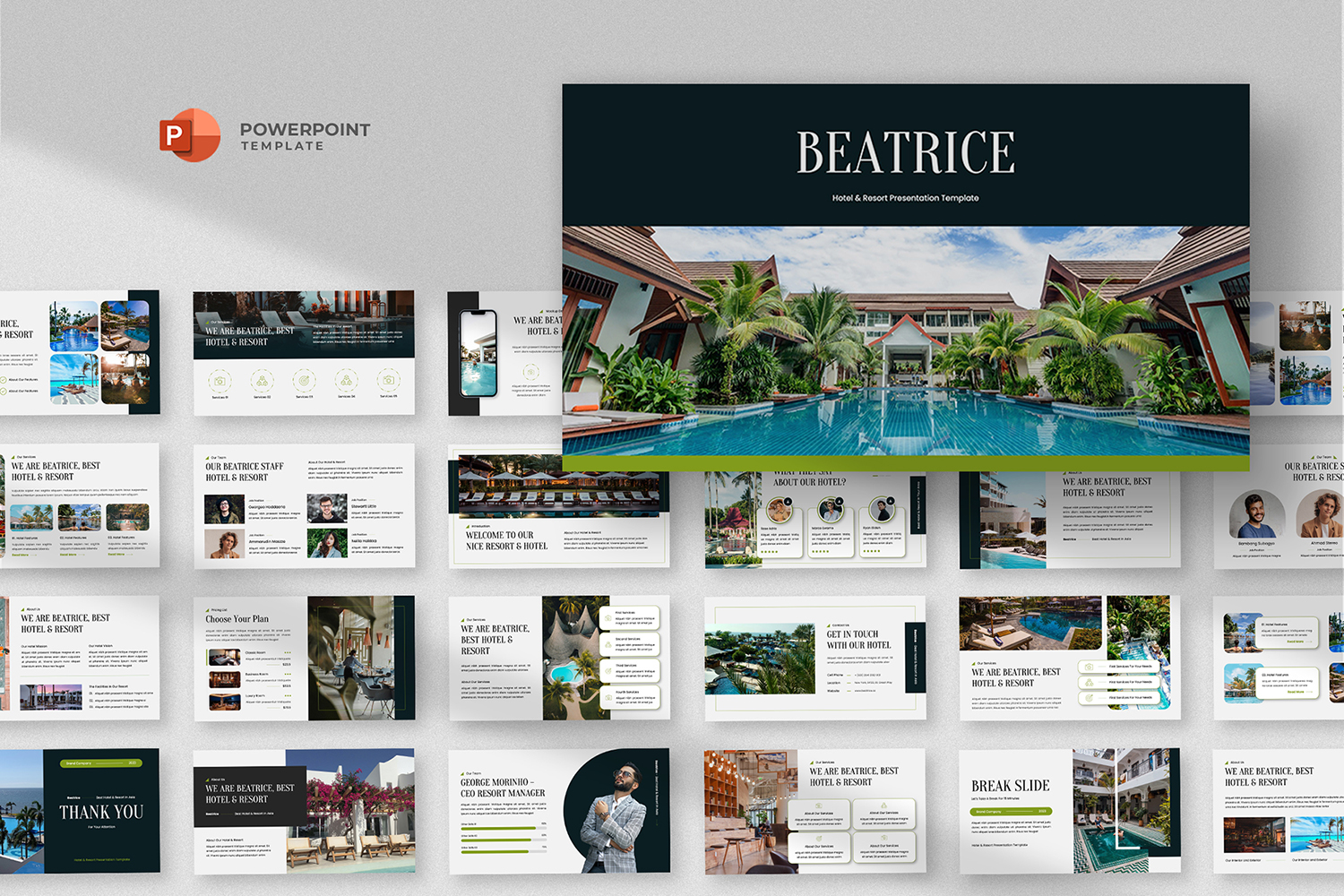 Beatrice - Hotel & Resort Powerpoint Template