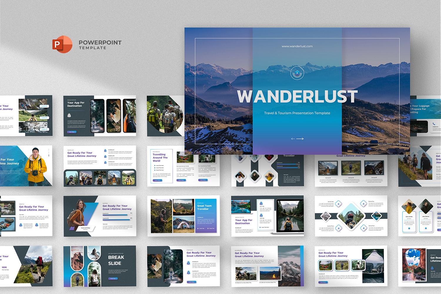 Wanderlust - Adventure Travel Powerpoint Template