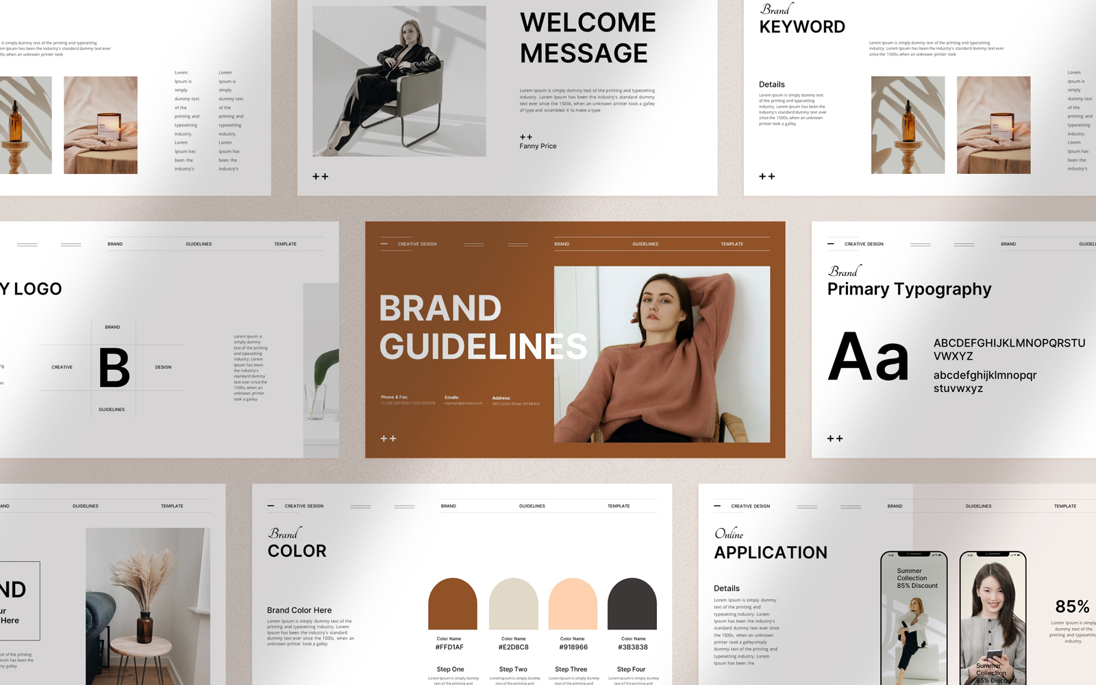 Brand Guideline Presentation Layout Template