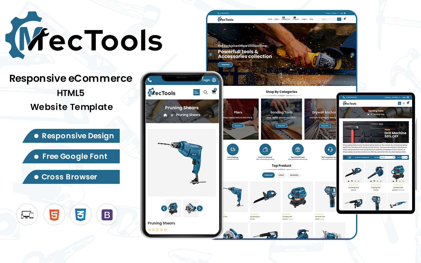 MecTools - The Ultimate Mechanical Tools HTML Web Template