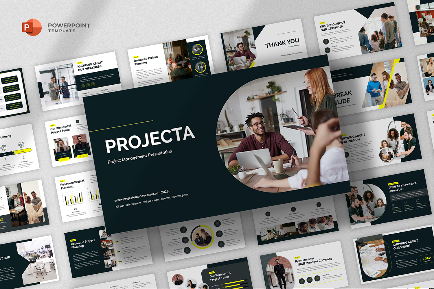 Projecta - Project Management Powerpoint Template