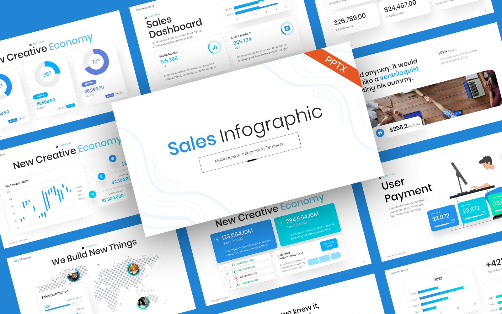 Business Sales Infographic PowerPoint Template