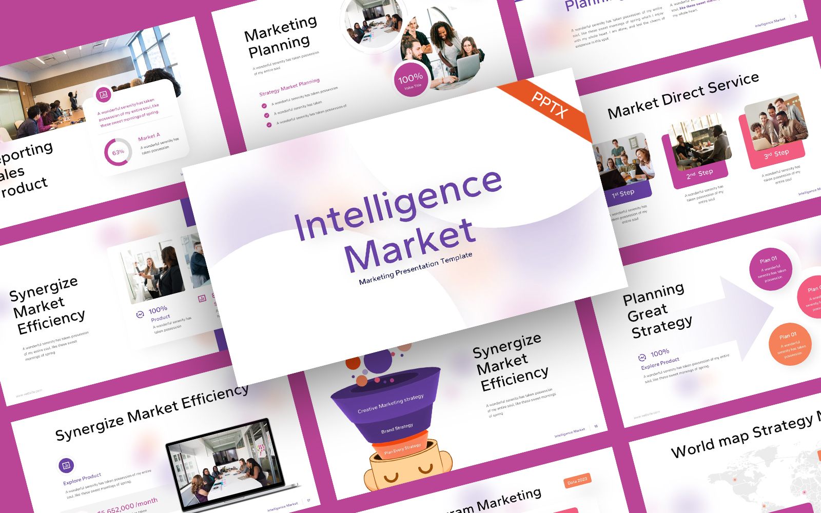 Intelligence Marketing Business PowerPoint Template