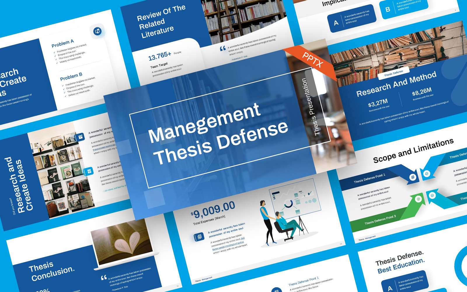 Management Thesis Defence PowerPoint Template For $21