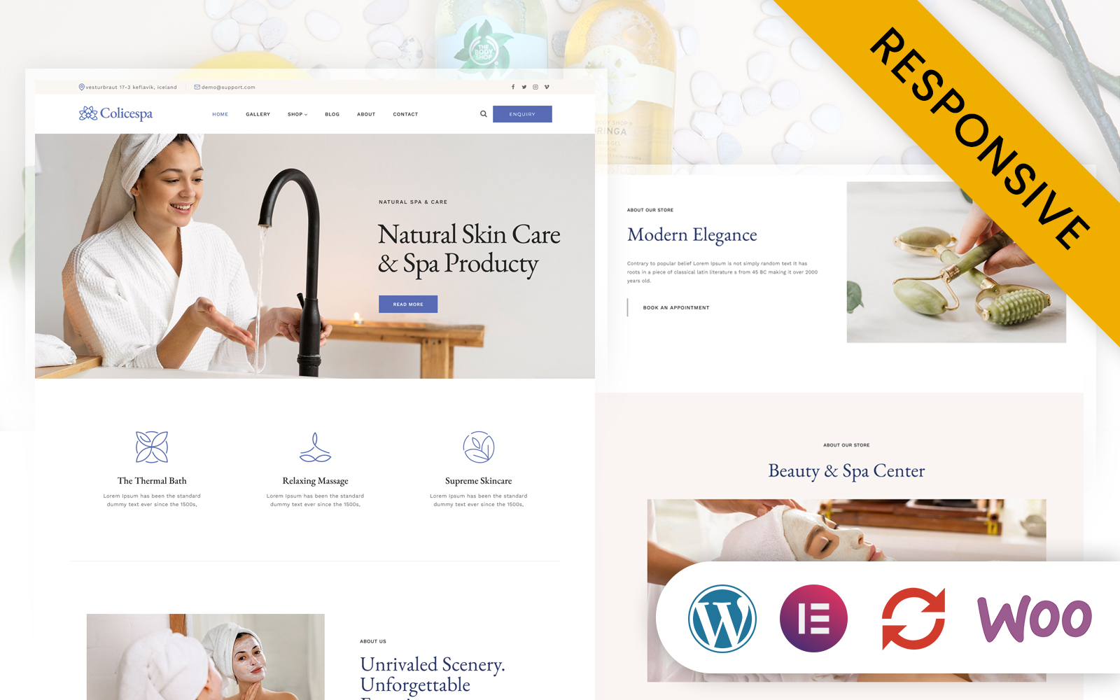 Colicespa - Beauty, Spa & Skincare Elementor Wordpress Theme