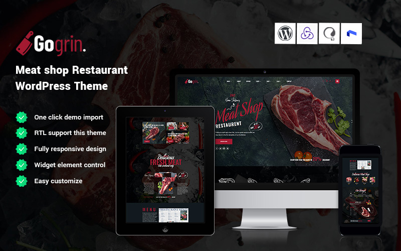 Gogrin - Meat Shop and Restaurant WordPress Theme