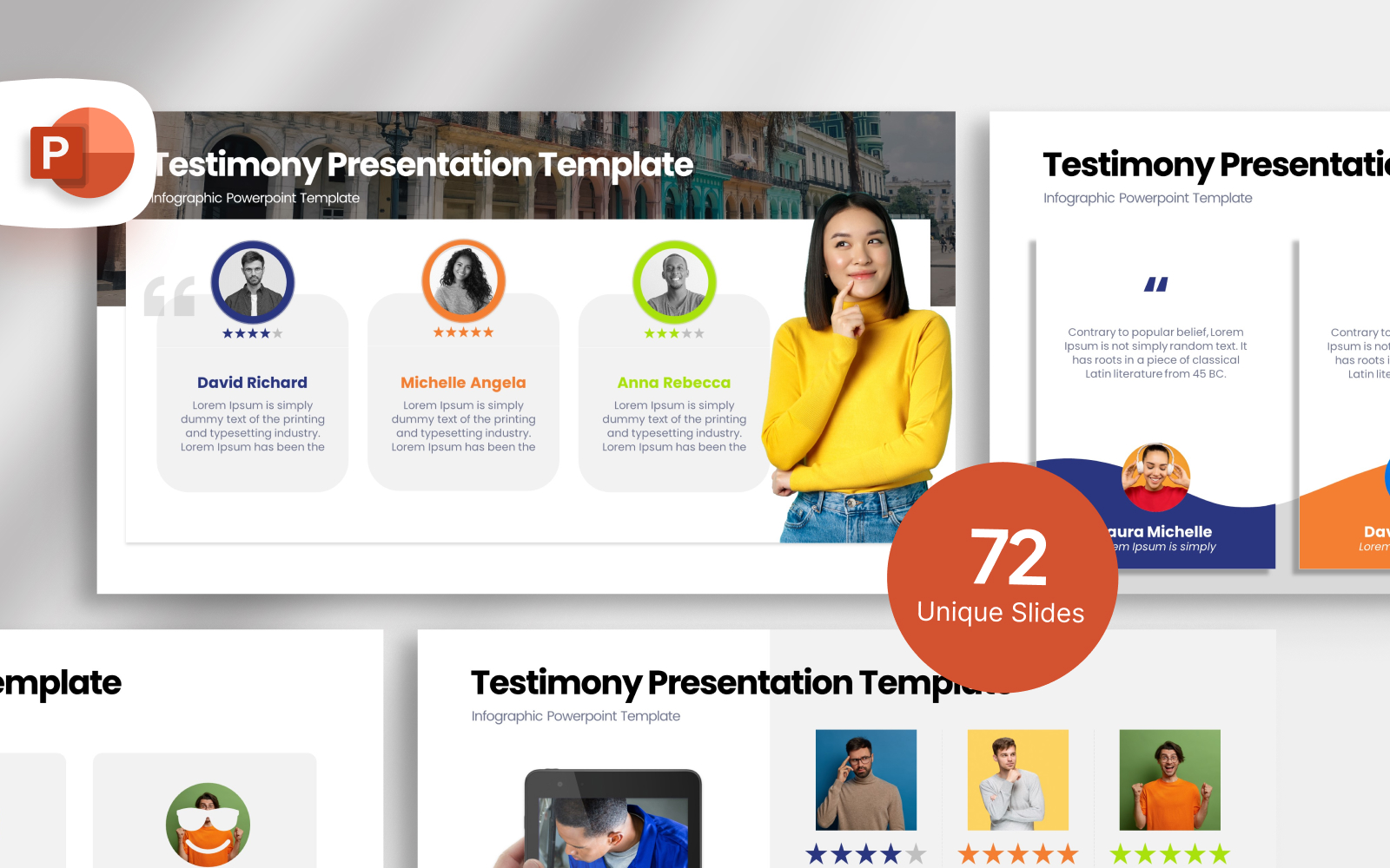 Testimony Infographic Presentation Template