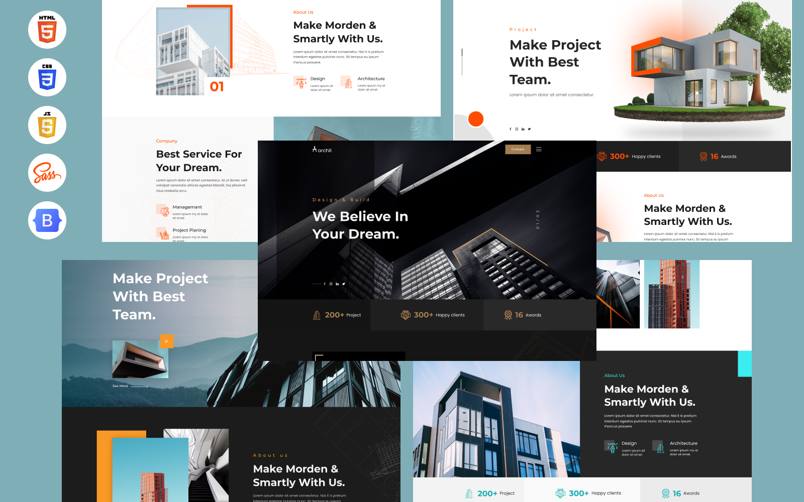 Archit - Architecture & Interior Landing Page HTML Template