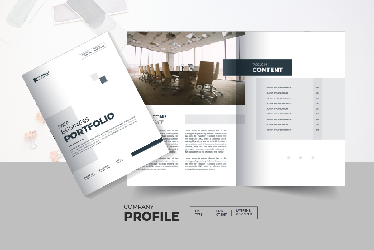 Portfolio Template Layout Design and Brochure