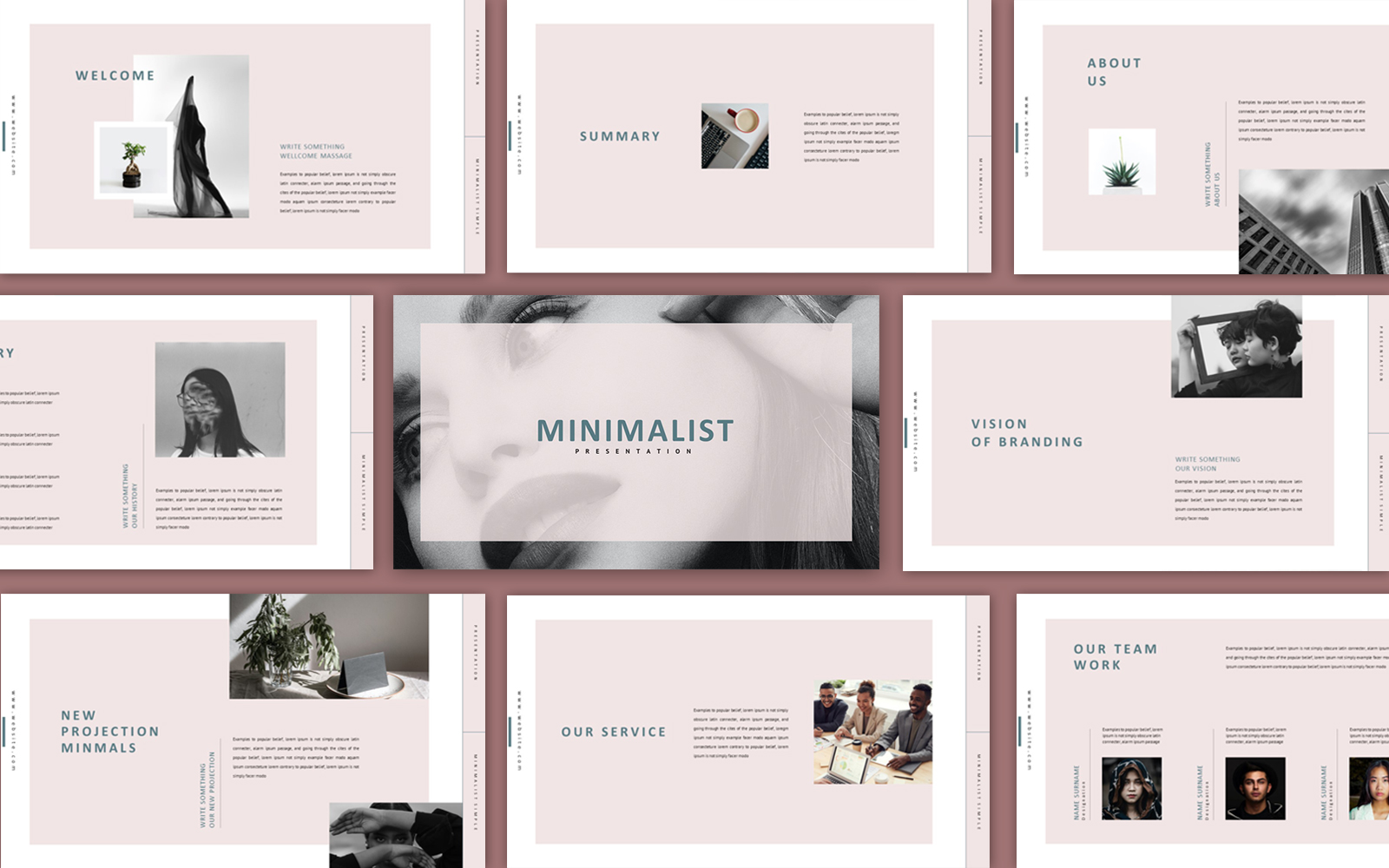 Minimalistic Minimal Presentation Template