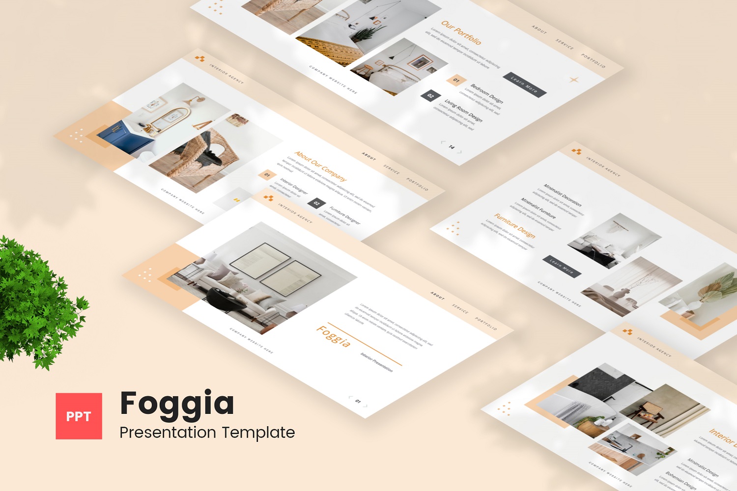 Foggia — Interior Powerpoint Template
