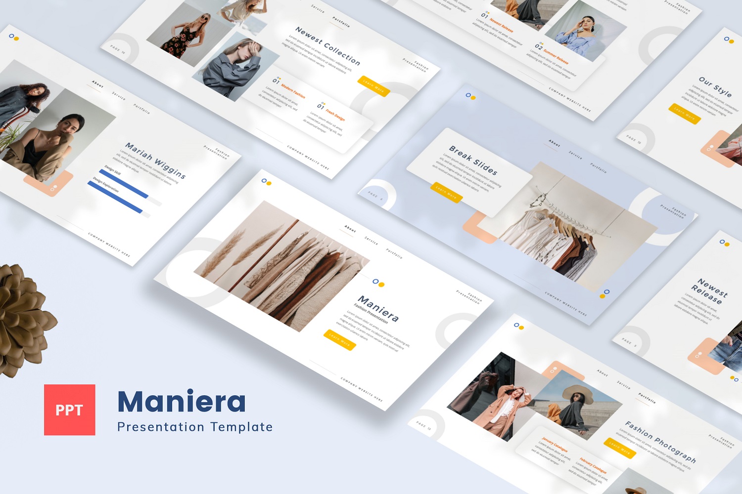 Maniera — Fashion Powerpoint Template