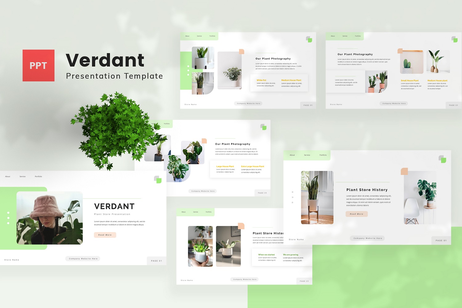 Verdant — Plant Store Powerpoint Template