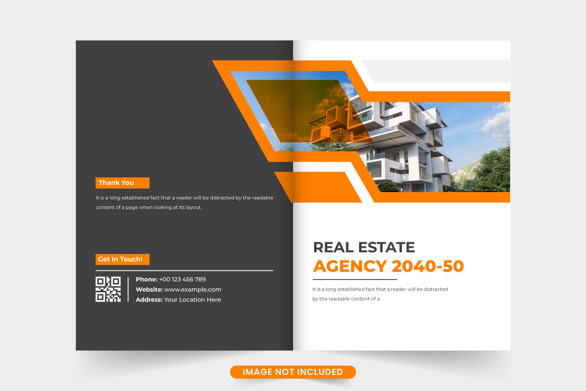 Creative book cover for real estate