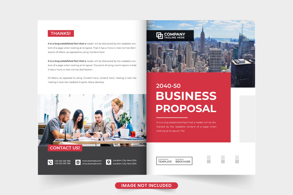 Modern business proposal cover design