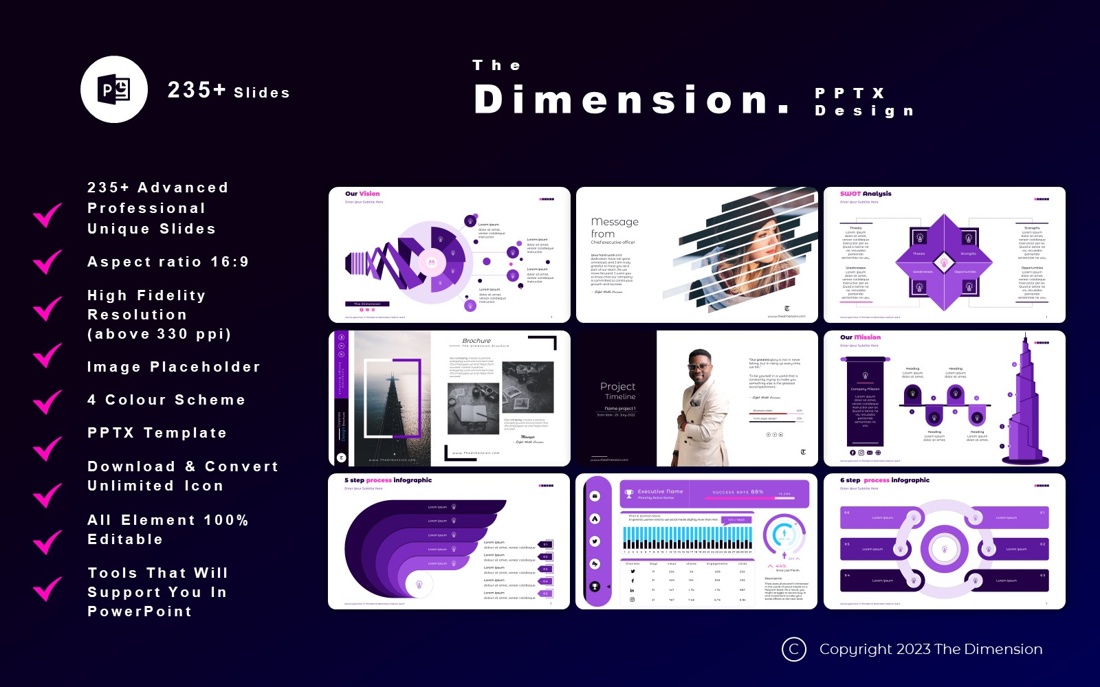 Business Multi concept Creative PowerPoint Template