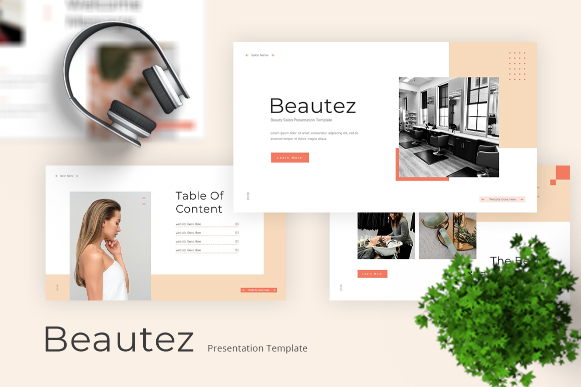 Beautez - Beauty Salon Powerpoint Template