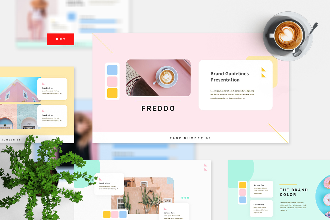 Freddo - Pastel Creative Powerpoint