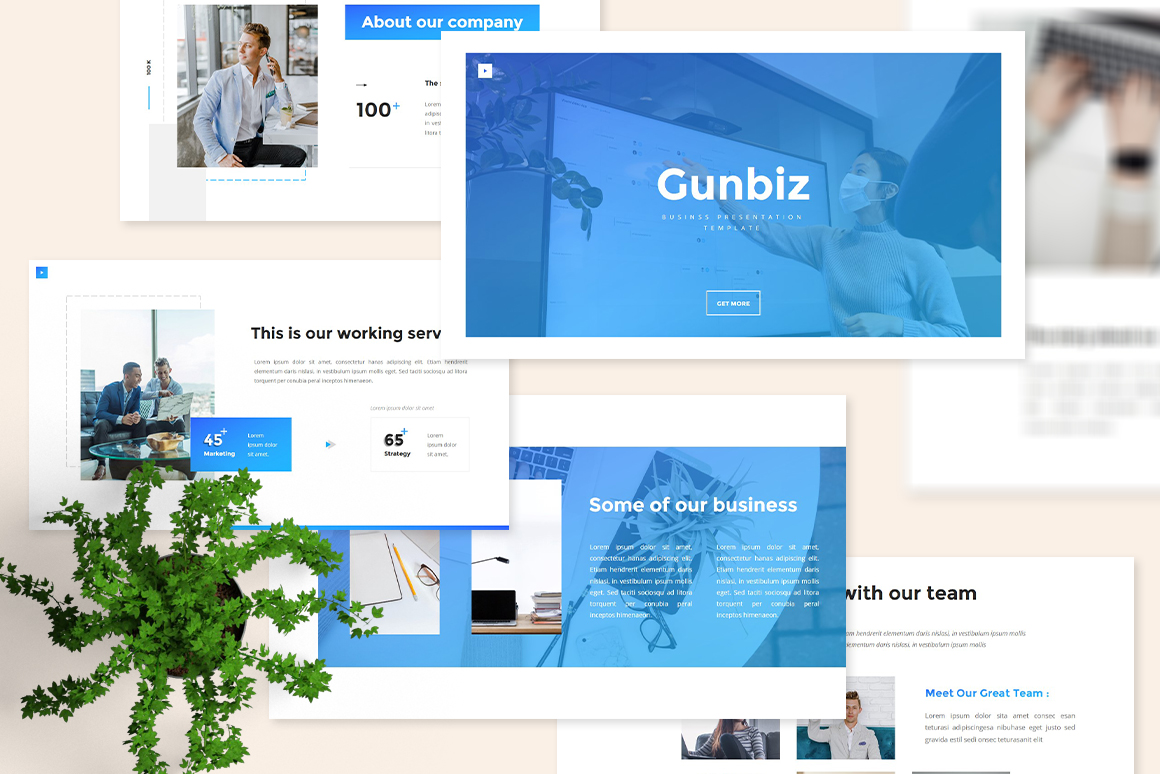 Gunbiz - Business Powerpoint Template