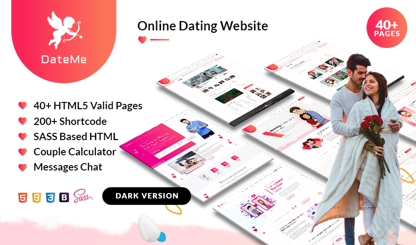 DateMe - Dating and Community HTML Template