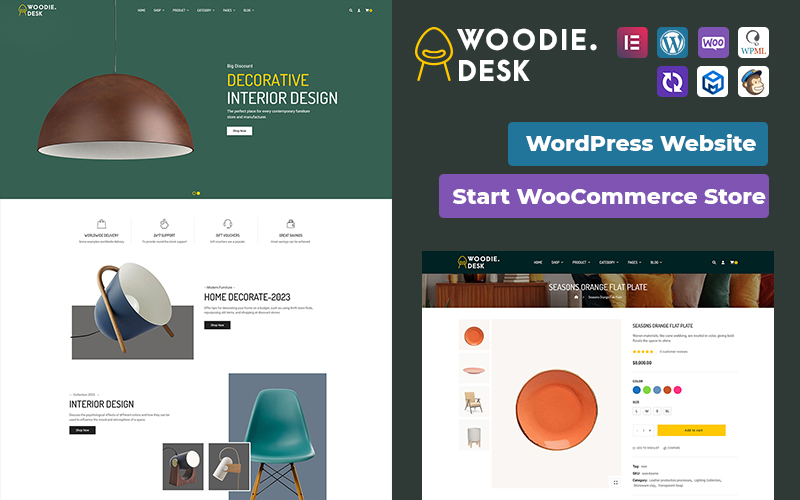 Woodie - Furniture, Home Decor & Interior WordPress Theme