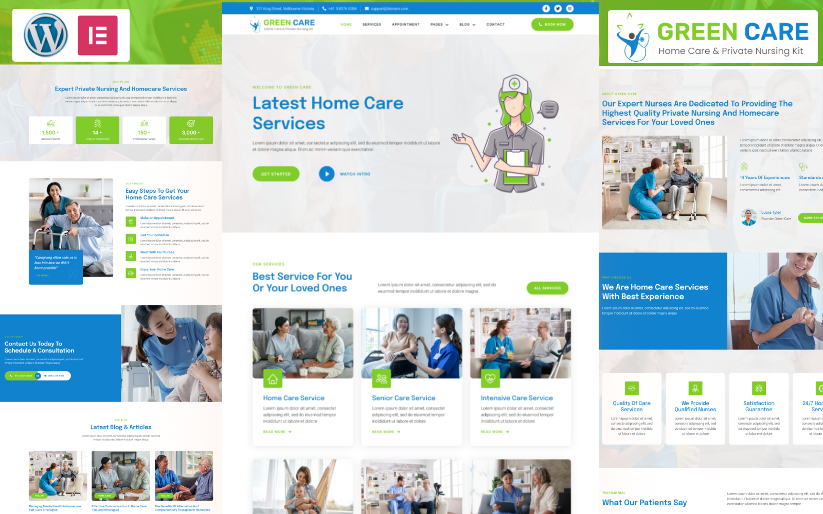 Green Care - Home Care & Private Nursing WordPress Theme
