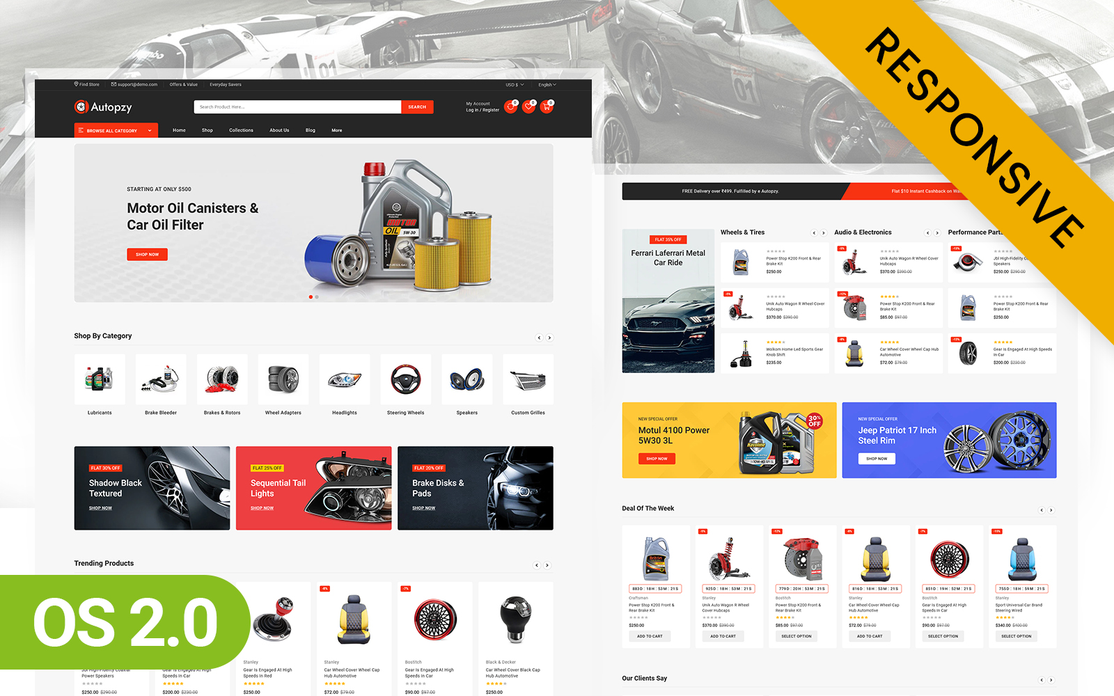 Autopzy - Auto Parts Store Shopify 2.0 Responsive Theme