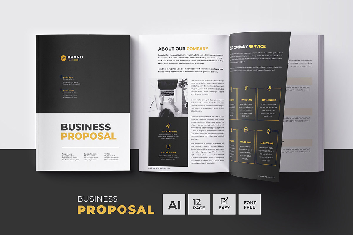 Business Proposal Template Design