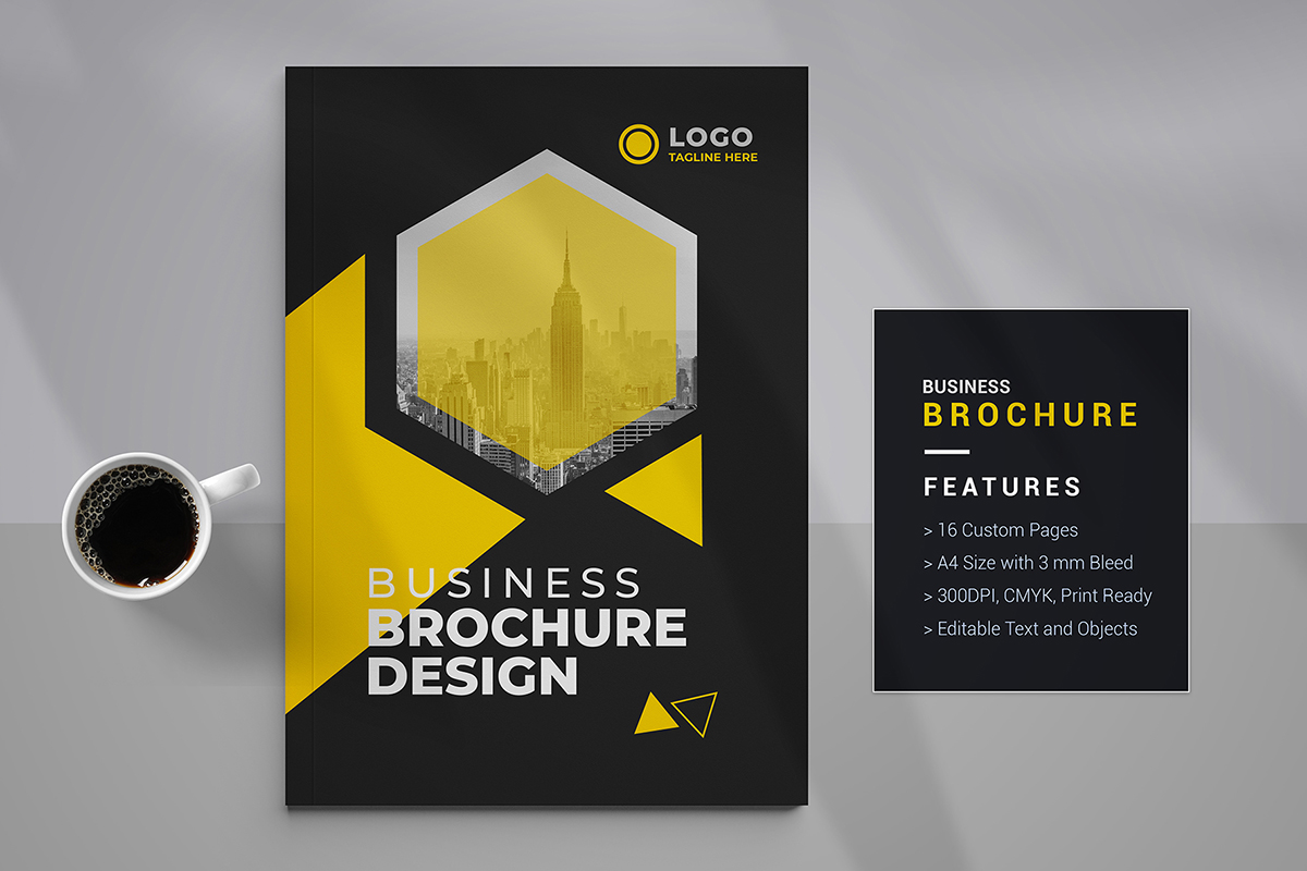 Business Brochure Template and corporate brochure template design