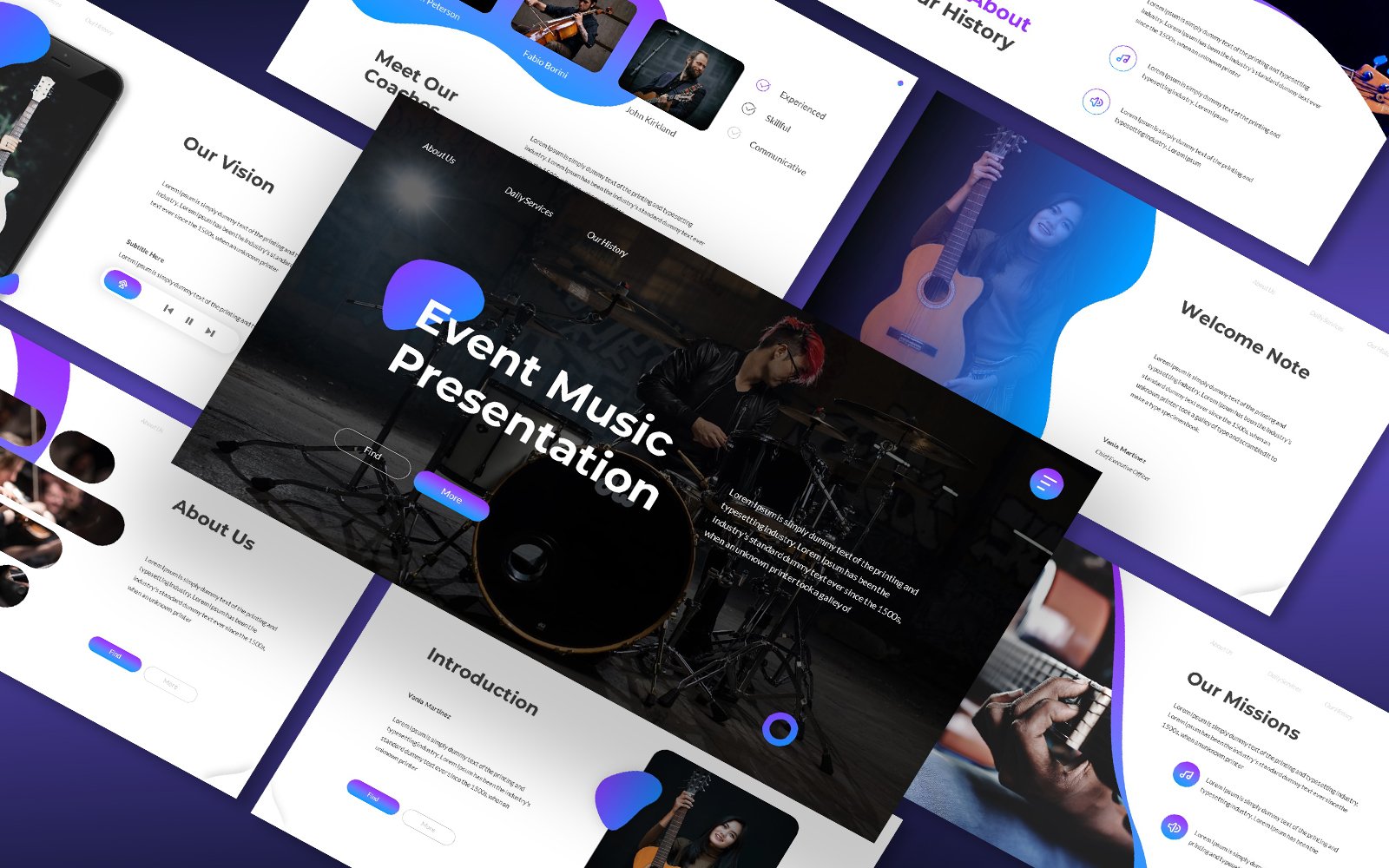 Event Music Powerpoint Template