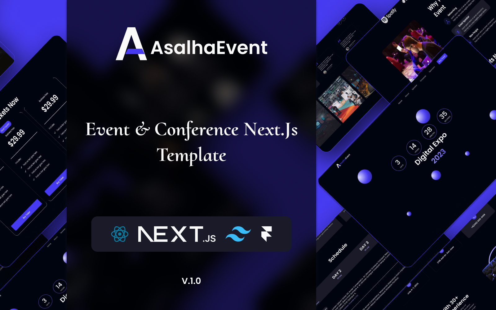 AsalhaEvent - Conference & Event React Next js Template