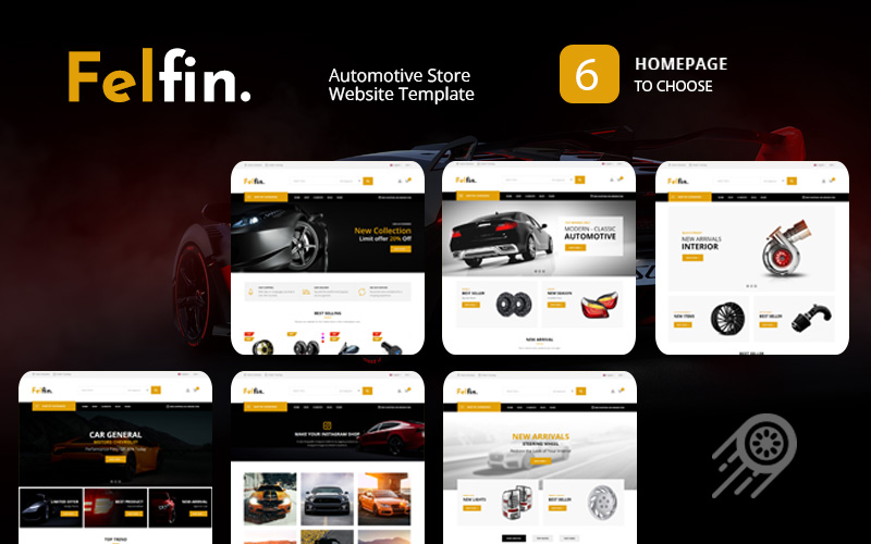 Felfin - Automotive Store Website Template