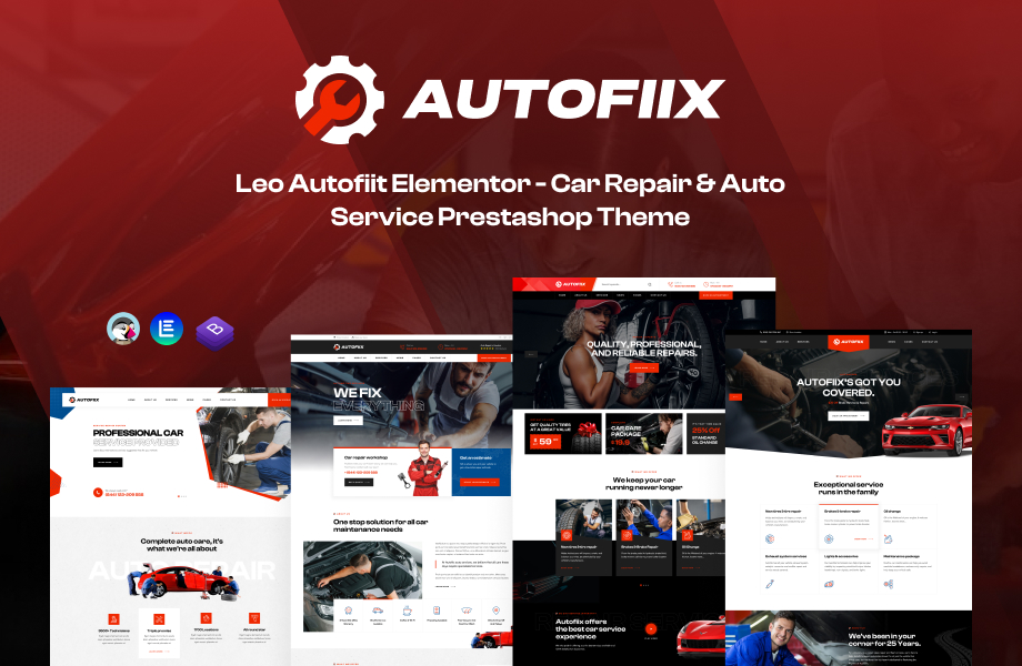 Leo Autofiix Elementor - Car Repair & Auto Service Prestashop Theme