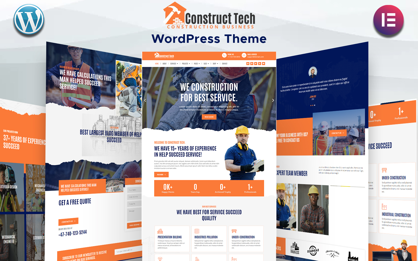 Construct Tech - Construction Business WordPress Theme