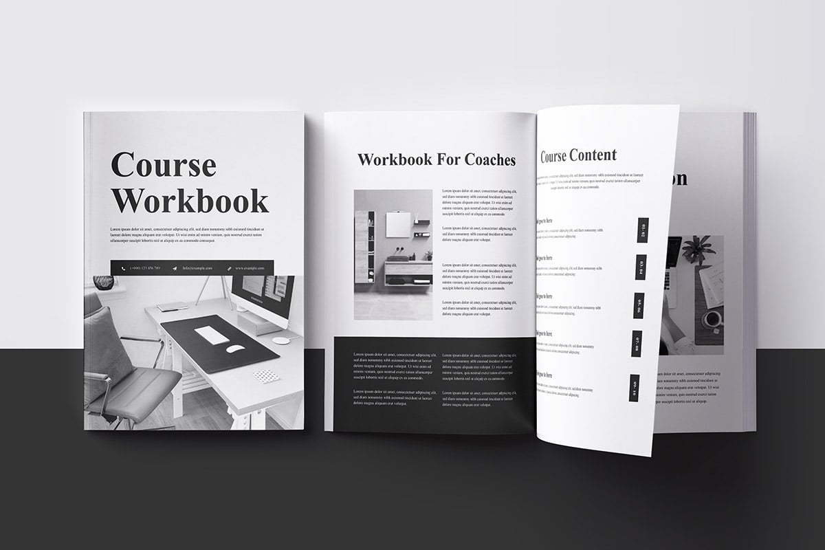 Course Workbook Template and Course Workbook Brochure.