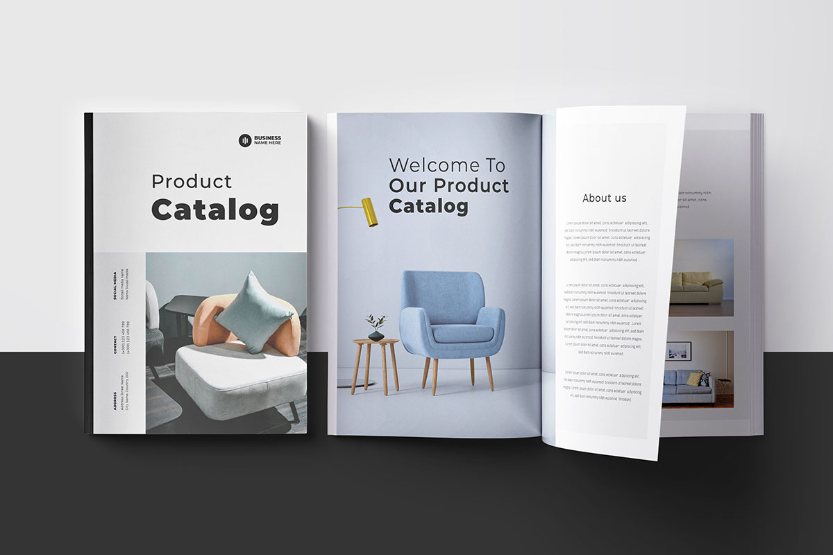 Product catalog and Furniture Catalog Template