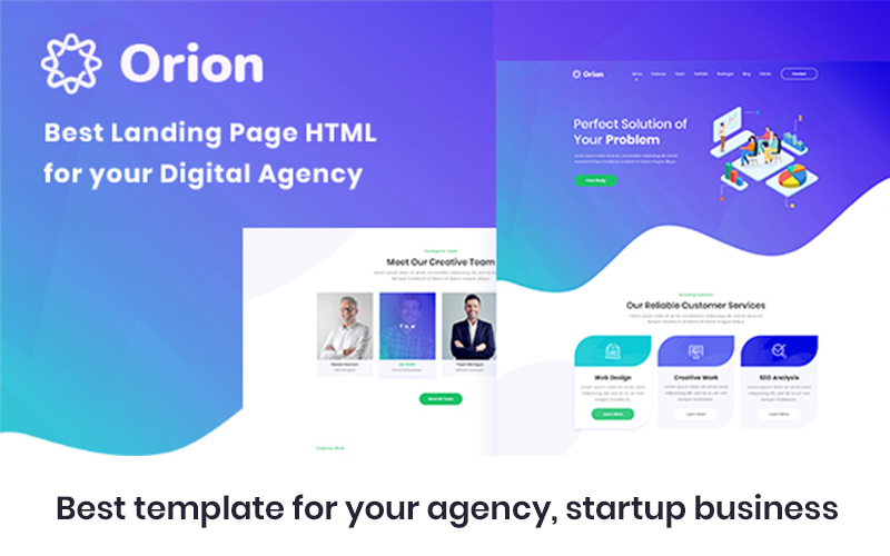 Orion - Digital Agency HTML Template