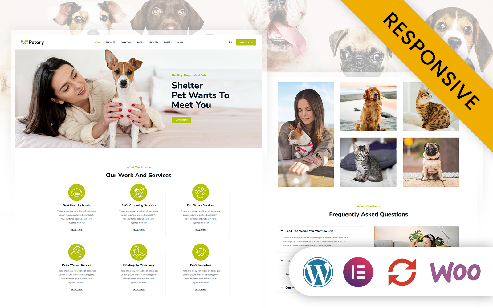 Petory - Pet Care & Pet Shop Elementor Wordpress Theme