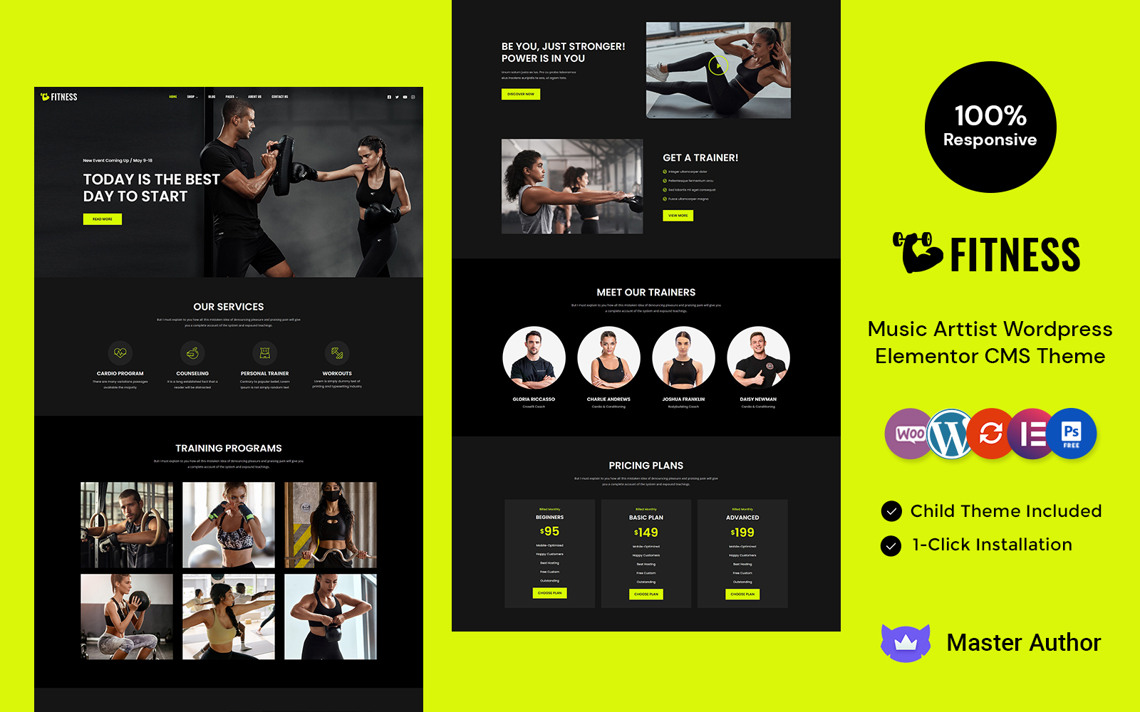 Fitness - Fitness and Gym WordPress Elementor Theme