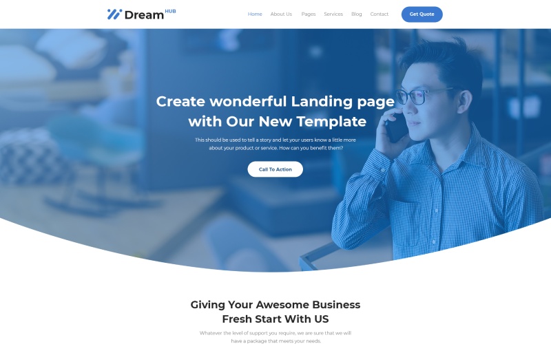 DreamHub Lead-Generation HTML5 Template