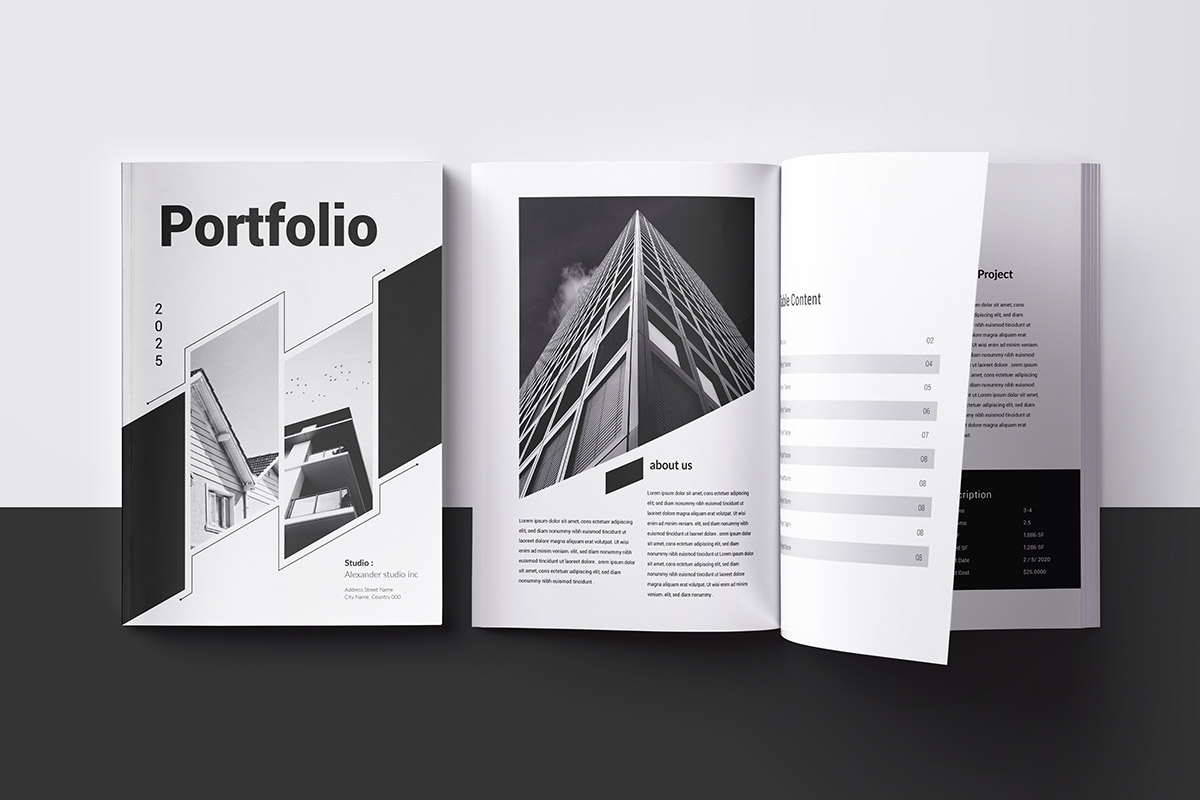 Modern Company Portfolio Template Design
