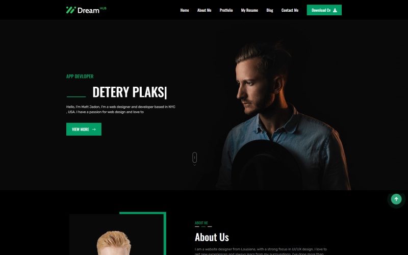 Dreamhub - Personal CV And Portfolio HTML5 Template