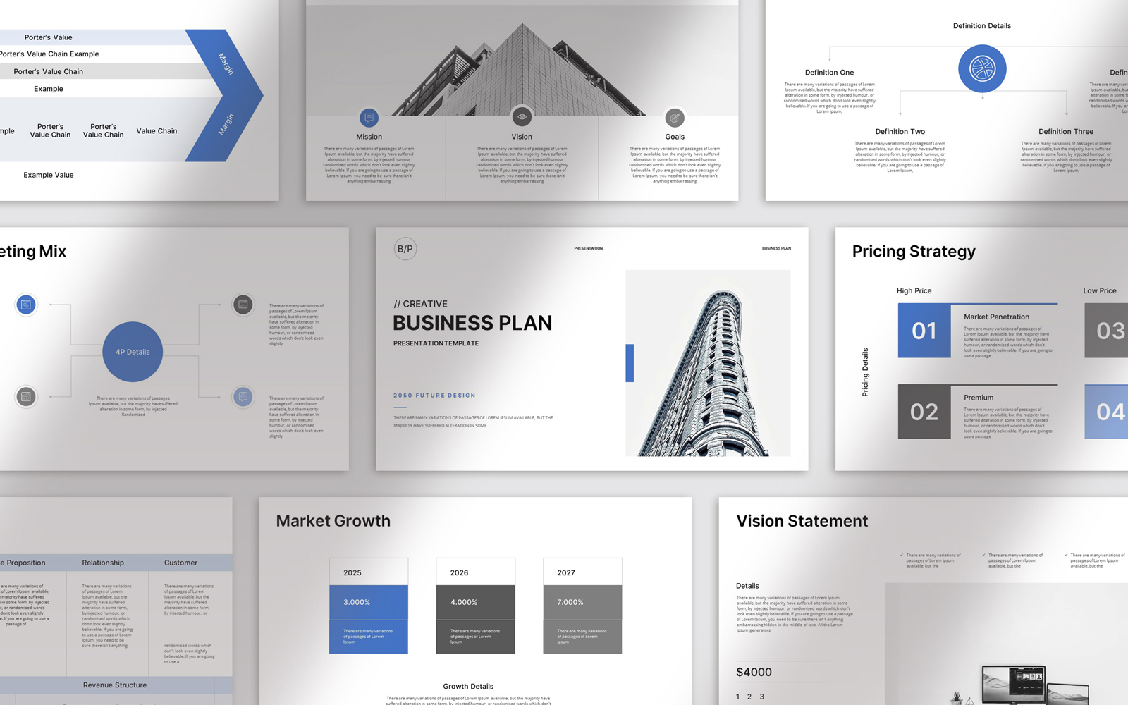 The Business Plan Presentation Template