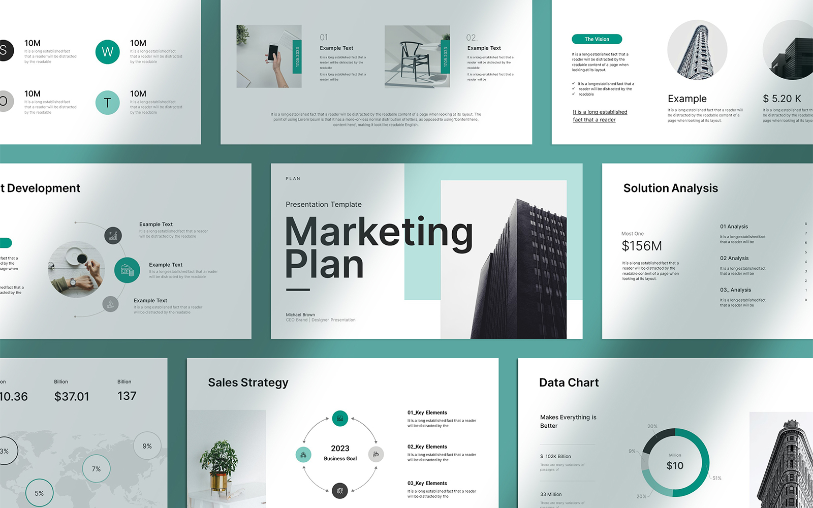 Marketing Plan Presentation Template Layout