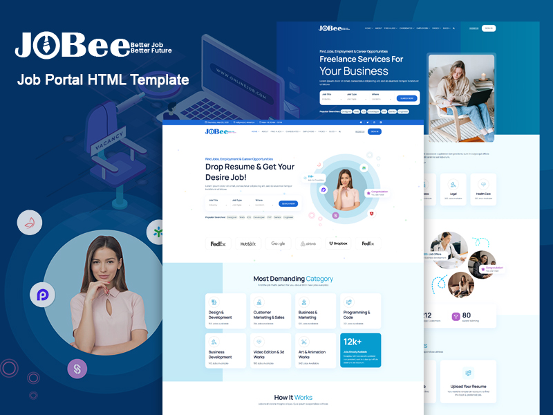 Jobee - Job Portal HTML Template