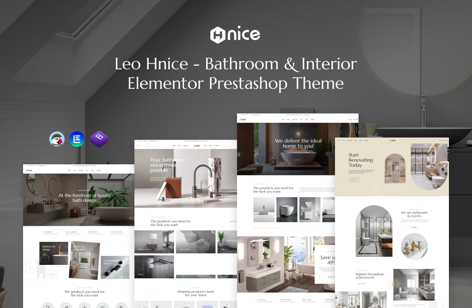 Leo Hnice - Bathroom & Interior Elementor Prestashop Theme