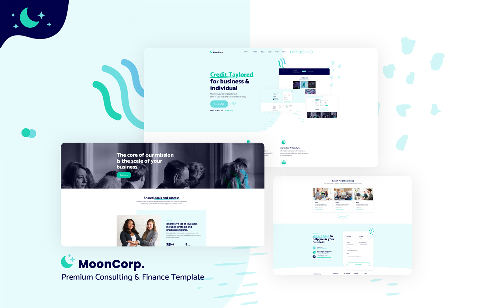 MoonCorp - Consulting & Finance Template