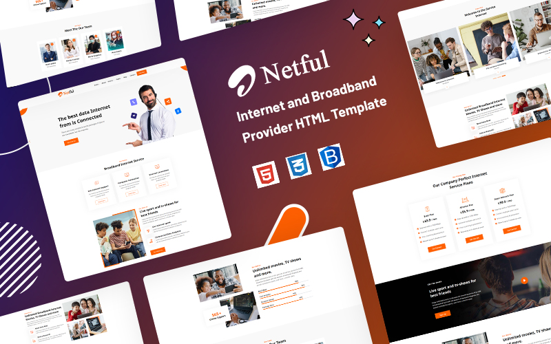 Netful - Internet and Broadband Provider Website Template