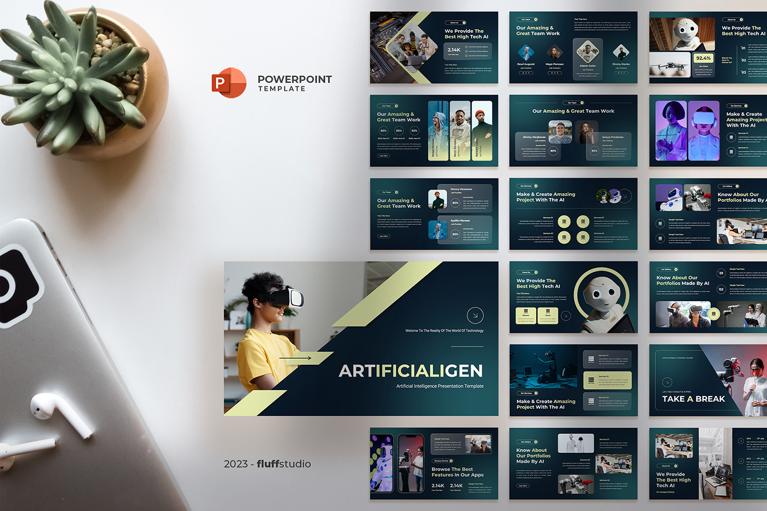 Artificial Intelligence / AI Powerpoint Template